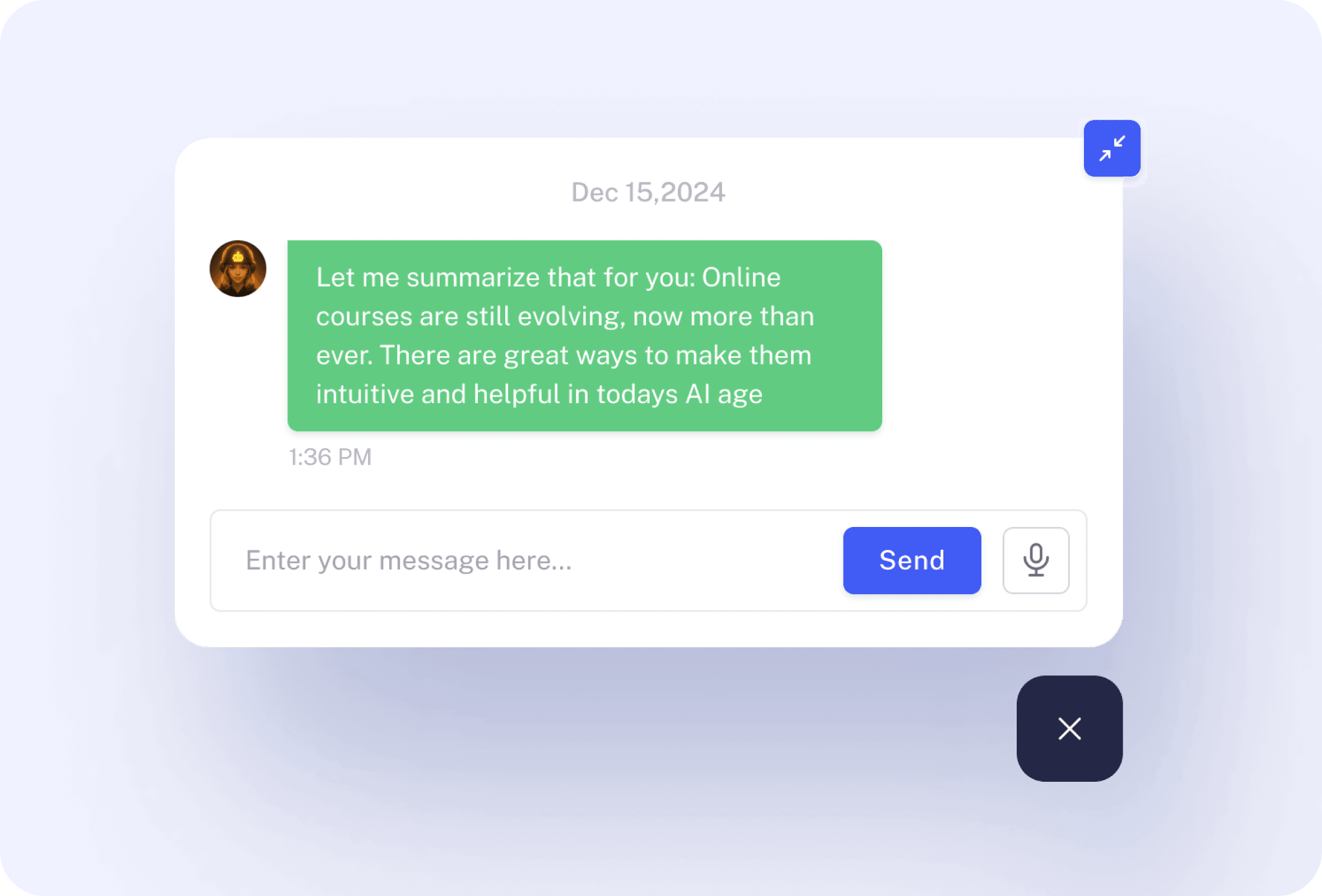 On demand summaries