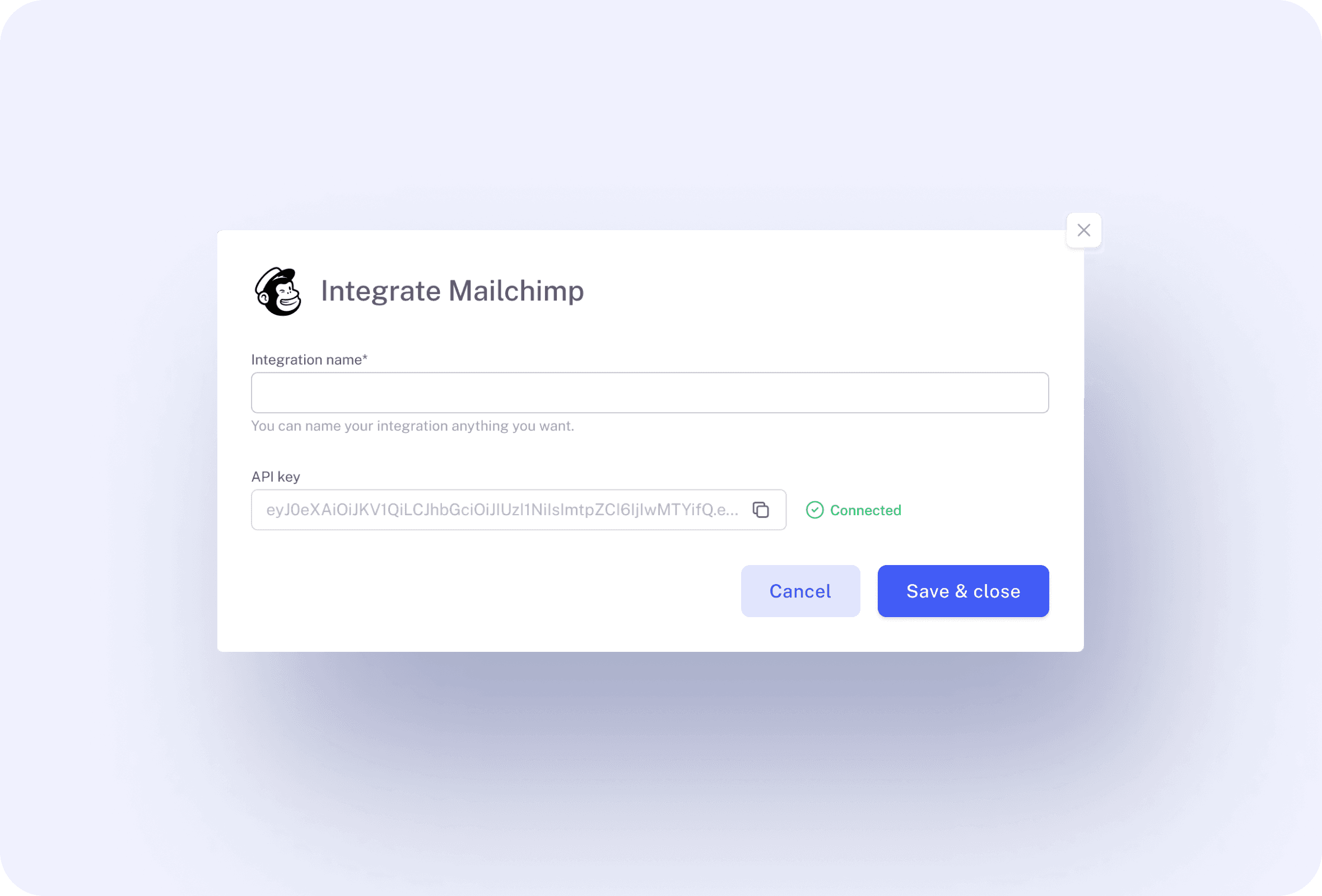 Integrations hub