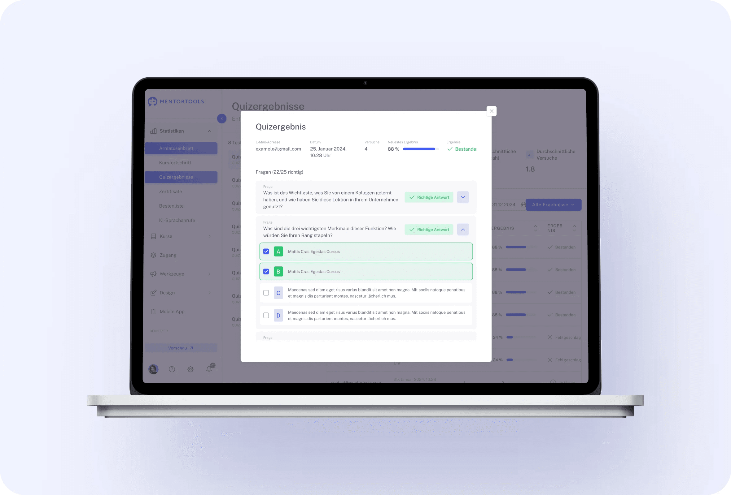 Reporting feature 2