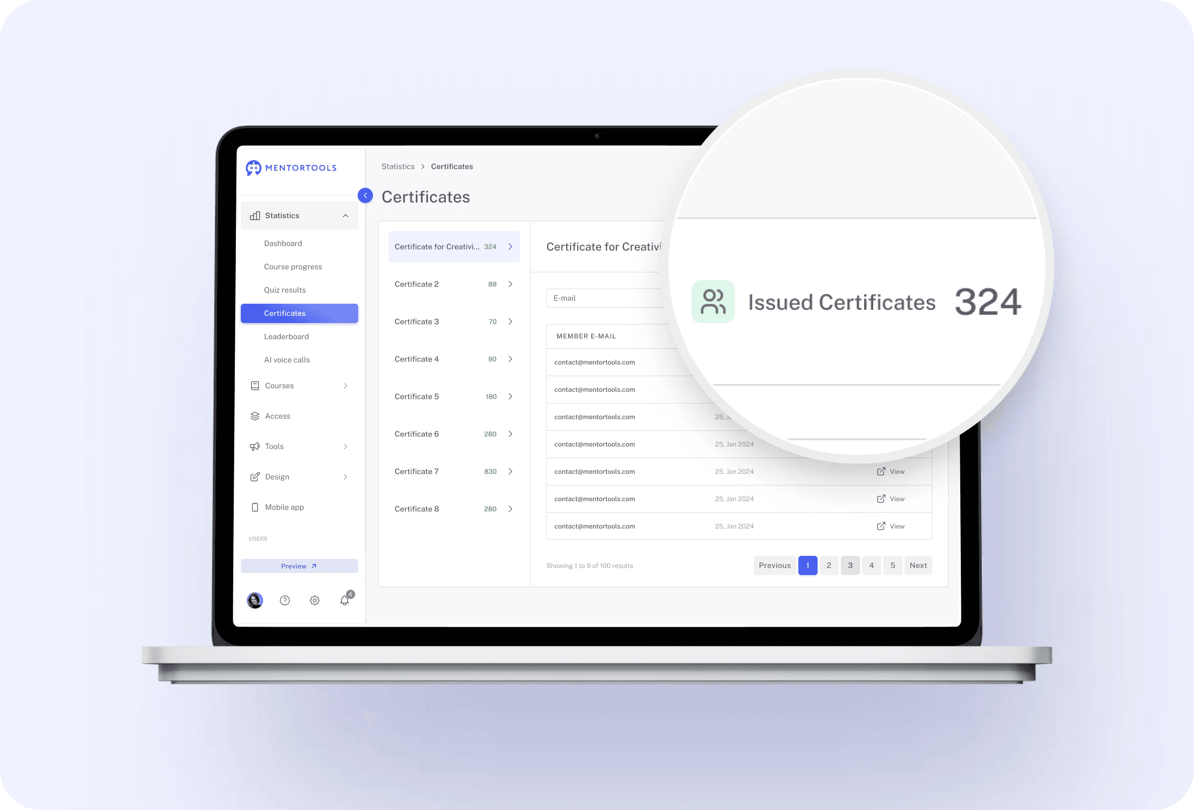 Reporting feature 5