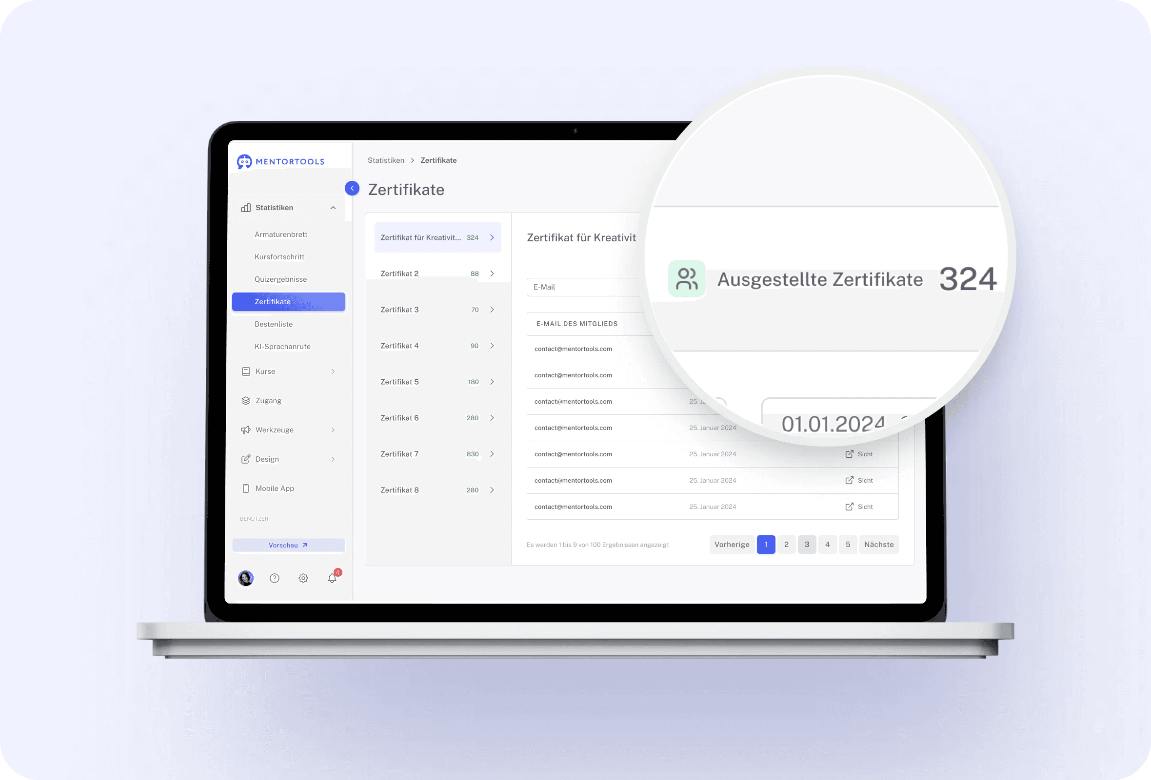 Reporting feature 5