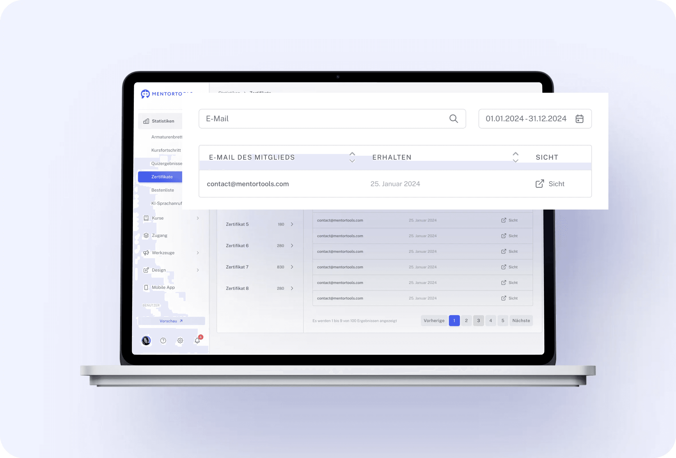 Certificates feature 6