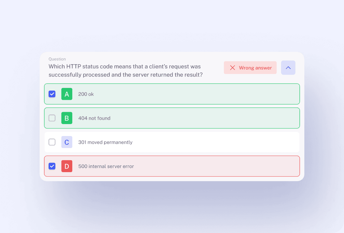 Quizzes feature 3