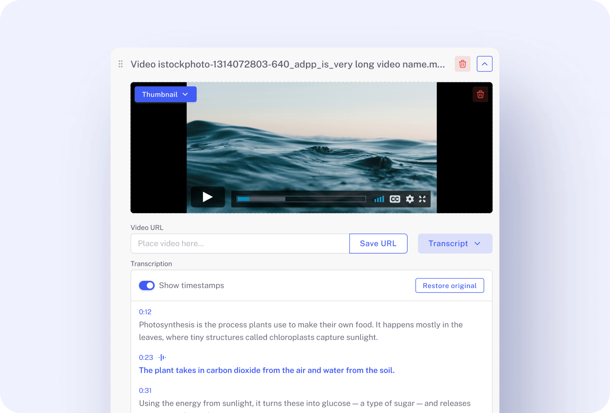 Video hosting